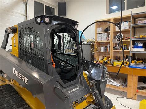 john deere 240 skid steer cab door|john deere skid steer door replacement.